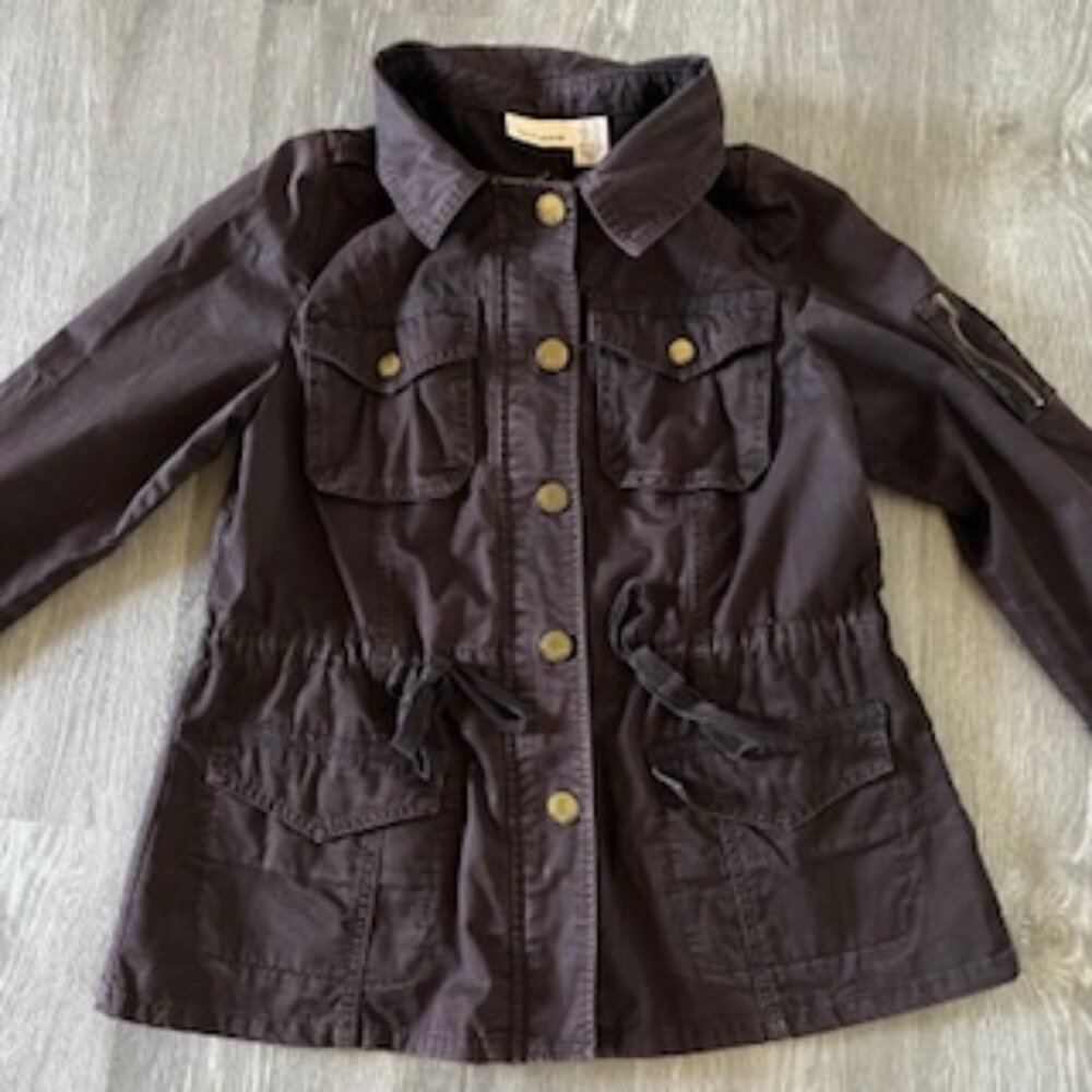 🧡3/$15 DKNY Jeans Embroidered Brown Jacket Women's XL